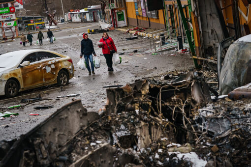 PHOTOS: Ukraine crisis: Russia intensifies assault as day six of the war leaves trail of apocalyptic rubble