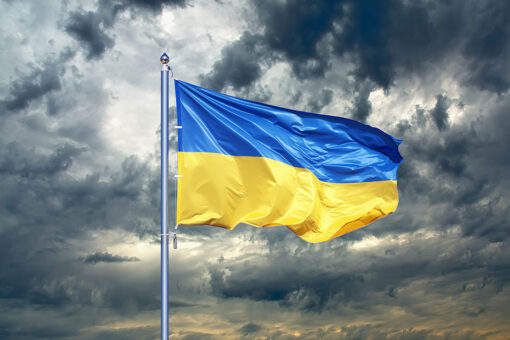 AFL-CIO Photoshops Ukraine flag after being mocked for having it upside down