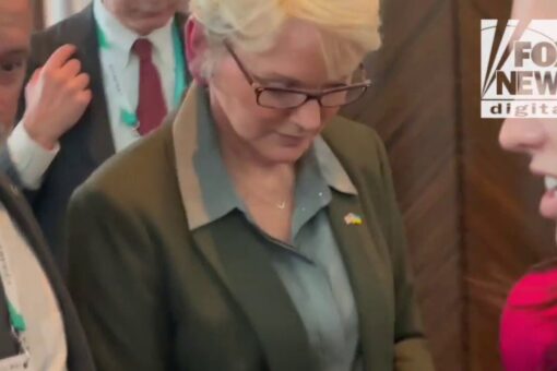 Energy Sec. Granholm dodges questions on gas crisis as aides whisk her away, block camera: video
