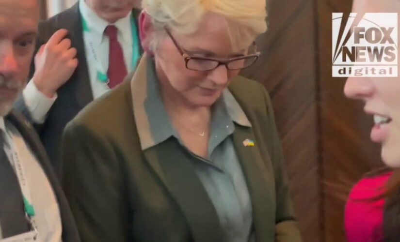 Energy Sec. Granholm dodges questions on gas crisis as aides whisk her away, block camera: video