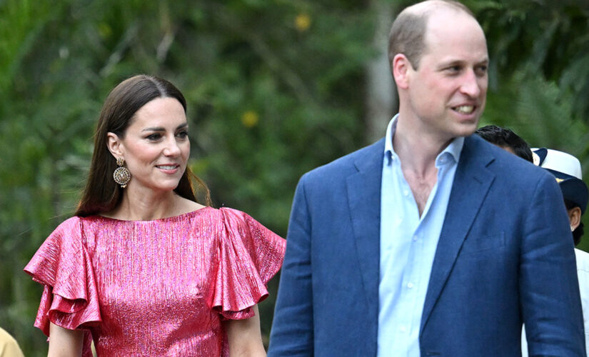 Kate Middleton stuns in hot pink gown in Belize with husband Prince William