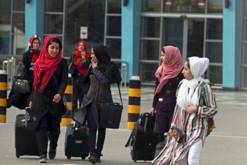 Officials: Taliban blocked unaccompanied women from flights