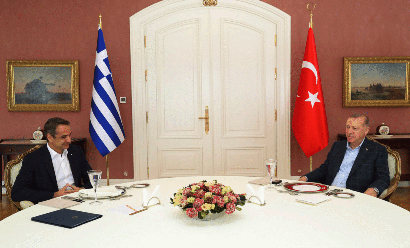 Leaders of Turkey, Greece hold talks in rare meeting