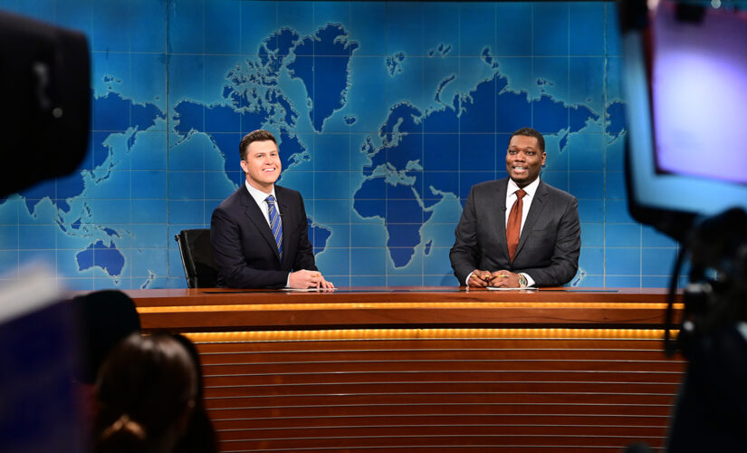 ‘SNL’ Weekend Update tackles Russia-Ukraine rhetoric — and Kamala’s brown suit