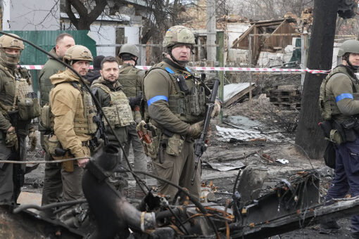 Ukraine minister says ‘you don’t understand’ pain of Bucha as video shows shooting of wounded Russian soldier
