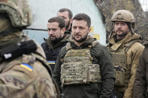 Zelenskyy says he saw ‘death, just death’ during Bucha, Ukraine visit