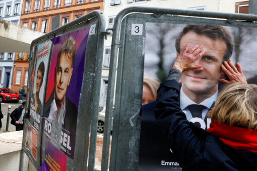 France election: Emmanuel Macron, Marine Le Pen projected to face off in second round