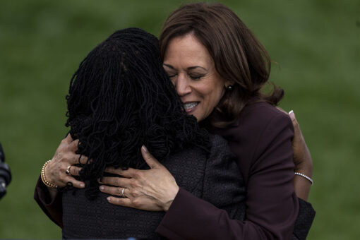 Psaki defends Kamala Harris’ maskless hug with Judge Jackson: ‘An emotional moment’