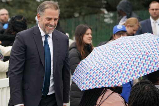 Hunter Biden spotted at White House Easter Egg Roll after keeping low profile amid federal investigation