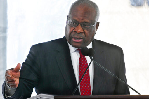 Clarence Thomas publicly spotted for first time since being hospitalized