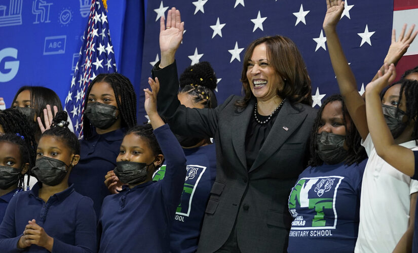 Harris’ explanation for mask-less school visit: Masks were optional for students