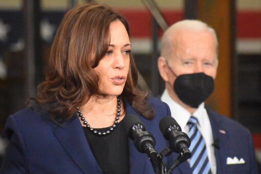 Harris joins Biden in getting second COVID-19 booster shot