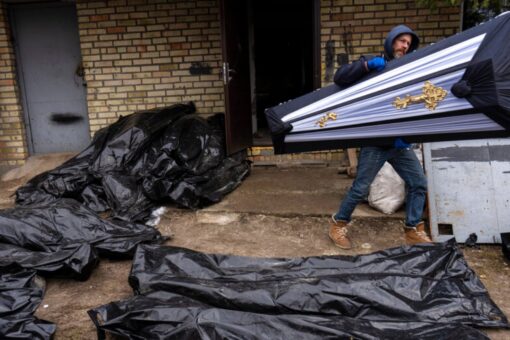 Ukrainians pore over tragic aftermath of Russian invasion