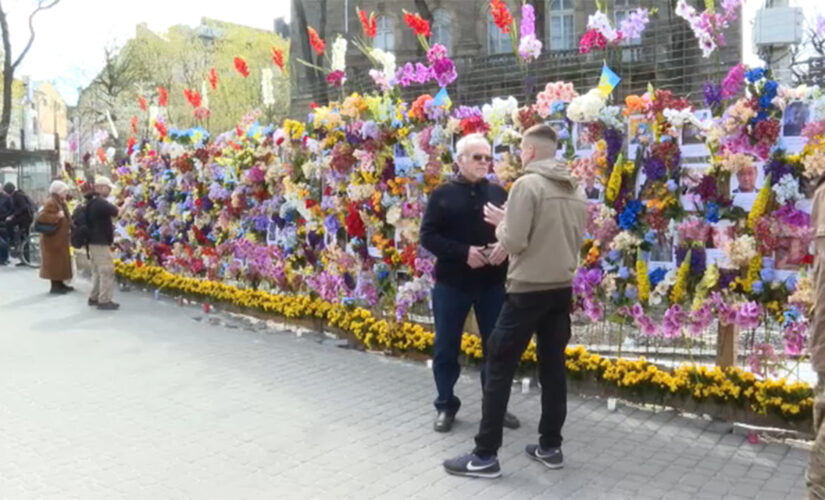 American in Ukraine creates tribute wall of victims from Russia’s war