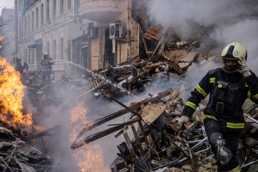Kharkiv hit with 53 strikes in 24 hours, dozens injured as Russian convoy pushes south
