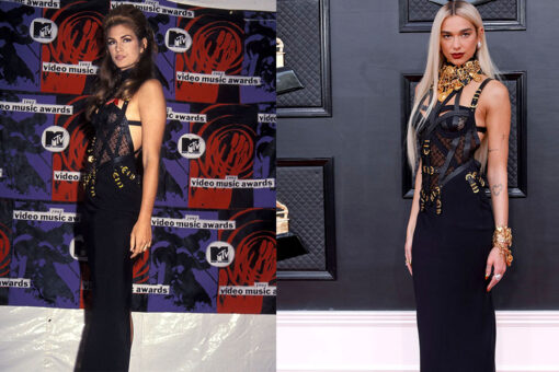 Cindy Crawford shares throwback image in the same Versace dress Dua Lipa wore to the 2022 Grammys