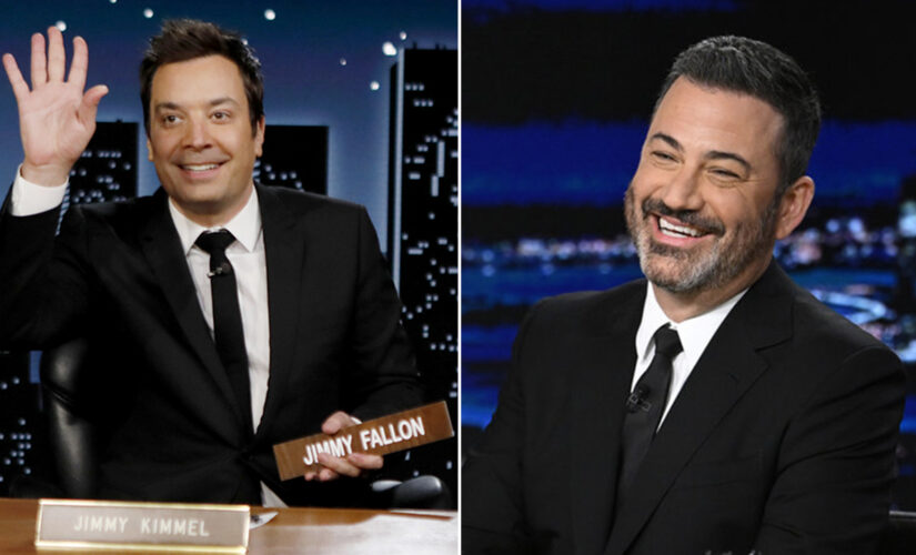 Jimmy Kimmel, Jimmy Fallon trade hosting gigs in late-night April Fools’ joke