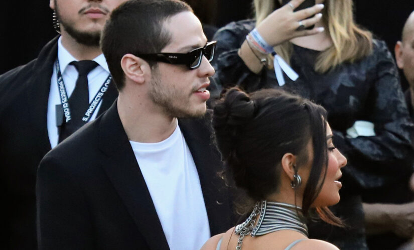 Kim Kardashian, Pete Davidson hold hands at ‘The Kardashians’ premiere