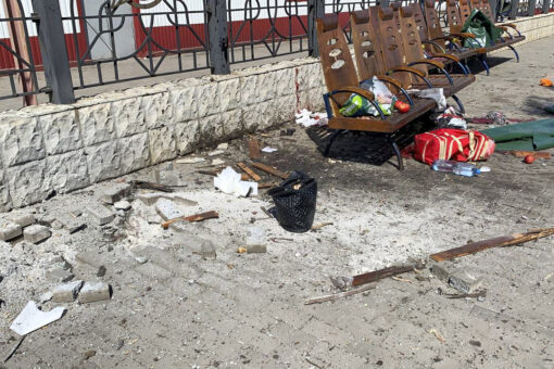 Russian attack on railway station in eastern Ukraine leaves dozens dead, officials say