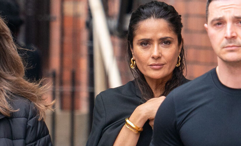 Salma Hayek seen on ‘Magic Mike’s Last Dance’ set