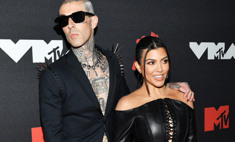 Kourtney Kardashian shares photos from Las Vegas chapel wedding with Travis Barker