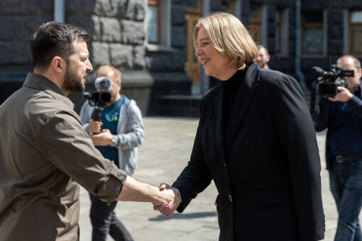 German parliament president arrives in Kyiv