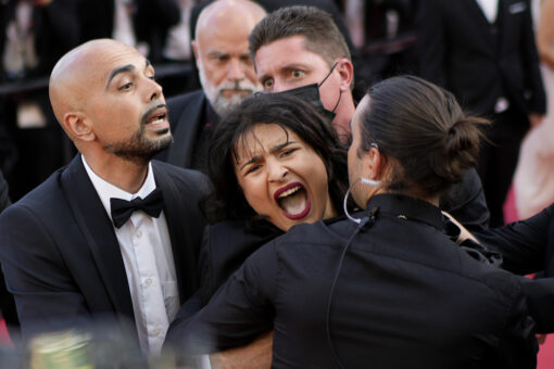 Cannes Film Festival: Topless protester disrupts ‘Three Thousand Years of Longing’ red carpet premiere