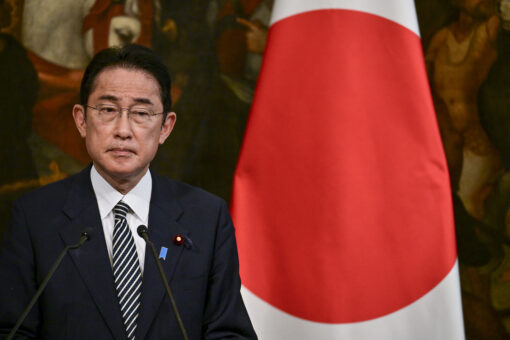 Pope, Japanese PM discuss nuclear weapons after North Korea missile fires into Sea of Japan