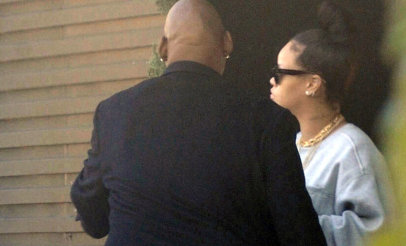 Rihanna seen for the first time since giving birth to baby boy