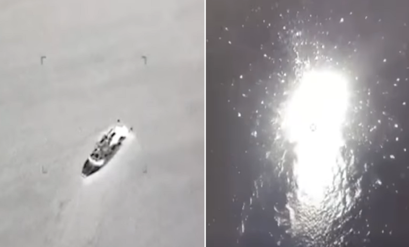 Ukraine releases video of 2 Russian ships allegedly being destroyed in Black Sea