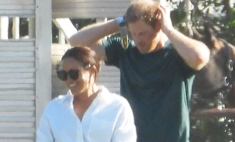 Meghan Markle wears white shorts to support Prince Harry at polo tournament near California home