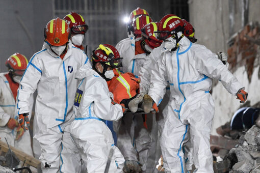 China building collapse survivor found almost 6 days later