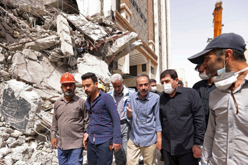 Iran disperses crowd angry over building collapse killing 29