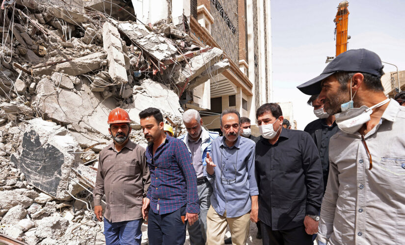 Iran disperses crowd angry over building collapse killing 29