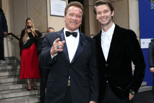 Patrick Schwarzenegger says his dad Arnold is ‘obsessed’ with his new show ‘The Staircase’