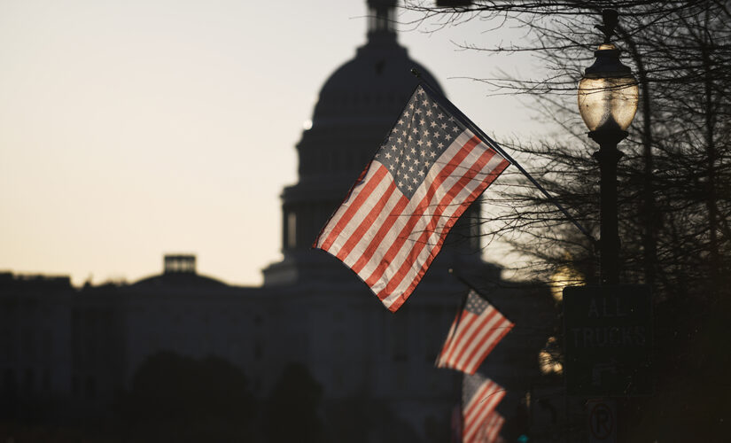 Washington DC Mayor Bowser adds 51st star to American flags displayed on Pennsylvania Ave ahead of Flag Day