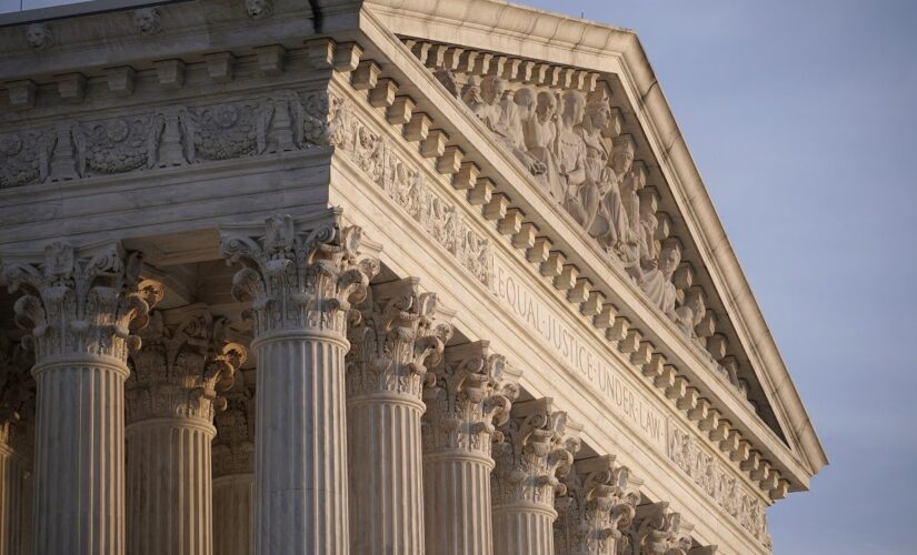 Pro-choice activists block streets near Supreme Court in anticipation of abortion ruling