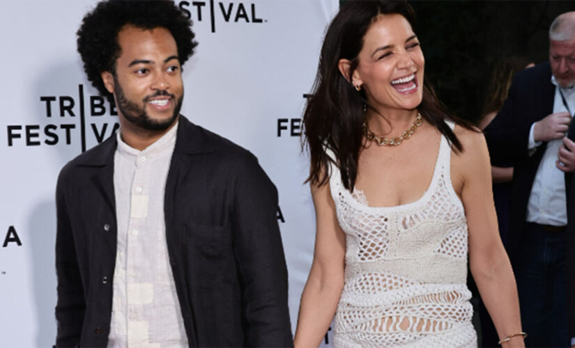 Katie Holmes and boyfriend Bobby Wooten III hold hands as they attend ‘Alone Together’ premiere