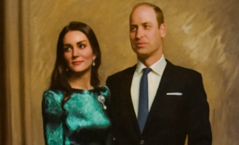 Kate Middleton, Prince William appear in first official joint portrait