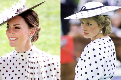 Kate Middleton recreates Princess Diana’s polka-dot style at Royal Ascot debut