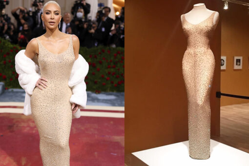 Kim Kardashian is accused of damaging Marilyn Monroe’s dress