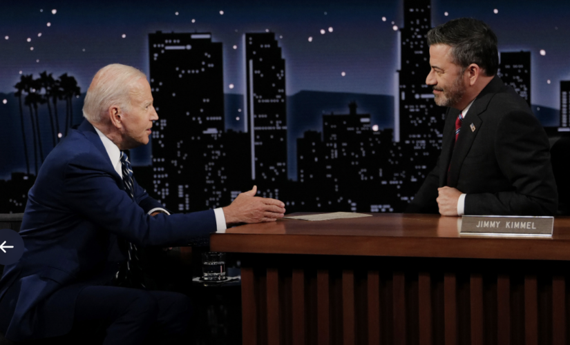 Biden takes aim at Republicans, Trump during appearance on ‘Jimmy Kimmel Live!’