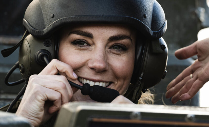 Kate Middleton sports full military gear during visit to British armed forces training academy