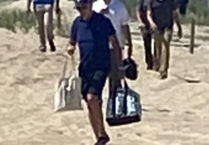 Biden spotted at Delaware beach after security scare