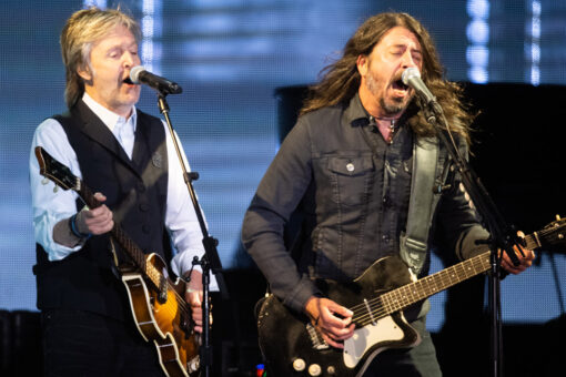 Dave Grohl performs with Paul McCartney at Glastonbury in first show since Taylor Hawkins’ death