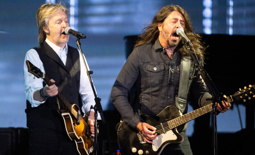 Dave Grohl performs with Paul McCartney at Glastonbury in first show since Taylor Hawkins’ death