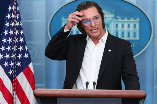 Matthew McConaughey pleads for responsible gun ownership in emotional White House press briefing