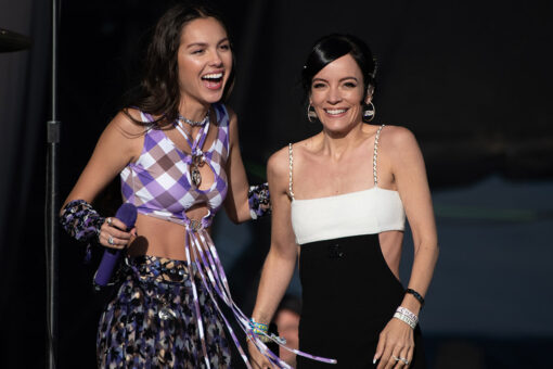 Olivia Rodrigo dedicates ‘F— You’ to Supreme Court justices in duet with Lily Allen at Glastonbury festival