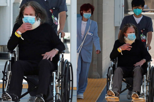 Ozzy Osbourne, 73, ‘feeling good’ as he leaves hospital in a wheelchair with wife Sharon after ‘major’ surgery