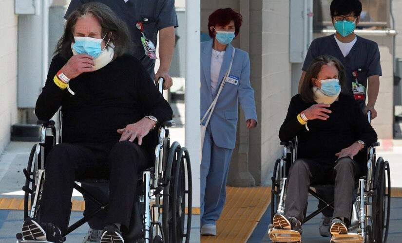 Ozzy Osbourne, 73, ‘feeling good’ as he leaves hospital in a wheelchair with wife Sharon after ‘major’ surgery